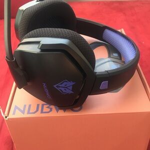 Black and Purple Gaming Headset